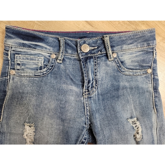 Warehouse One low rise skinny ripped jeans size 25 - Picture 3 of 6